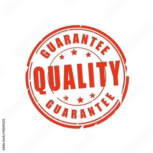 Quality guarantee vector stamp