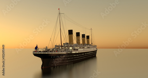 Canvas Print Titanic Sundown 4K Shot 2