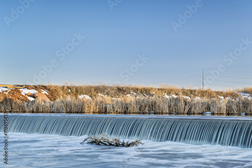 river diversion dam in Colorado photo