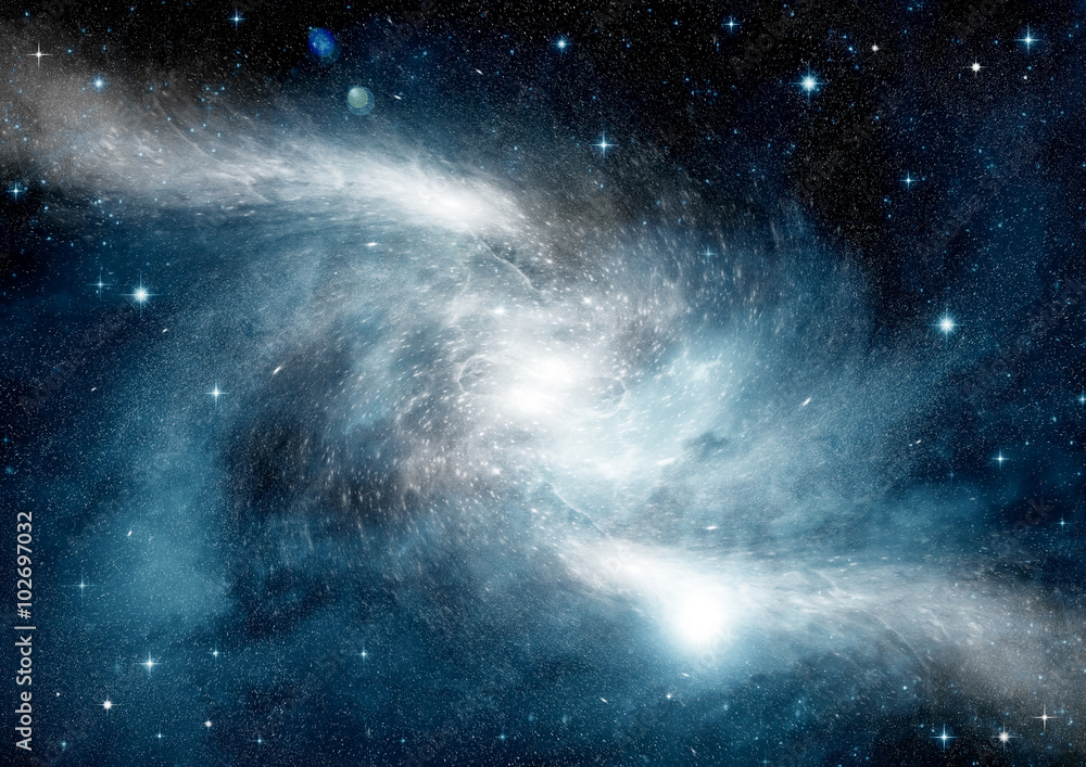 Obraz premium galaxy in a free space