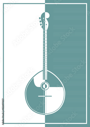 Silhouette of domra