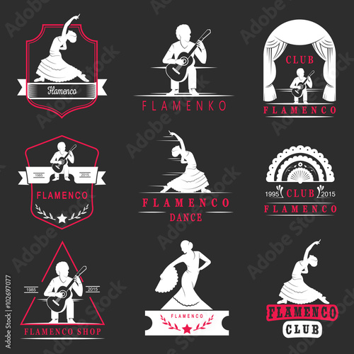 Set Logos and Badges Flamenco