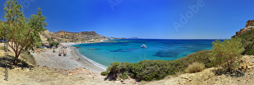 Panoramafoto Triopetra Strand / Insel Kreta