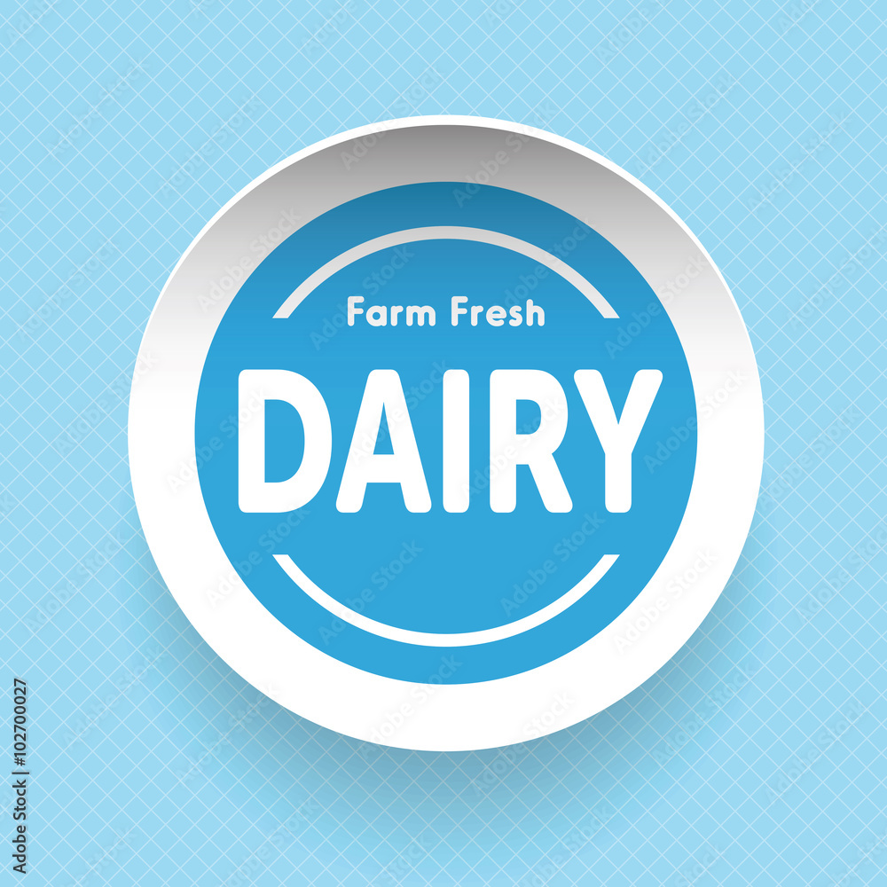 Dairy product label vector Dairy product label vector