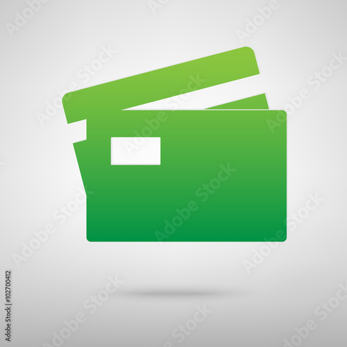 Credit Card icon with shadow
