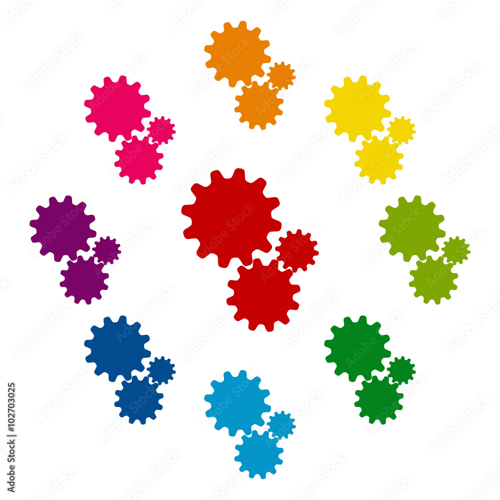 Colorfull icons set Colorfull icons set