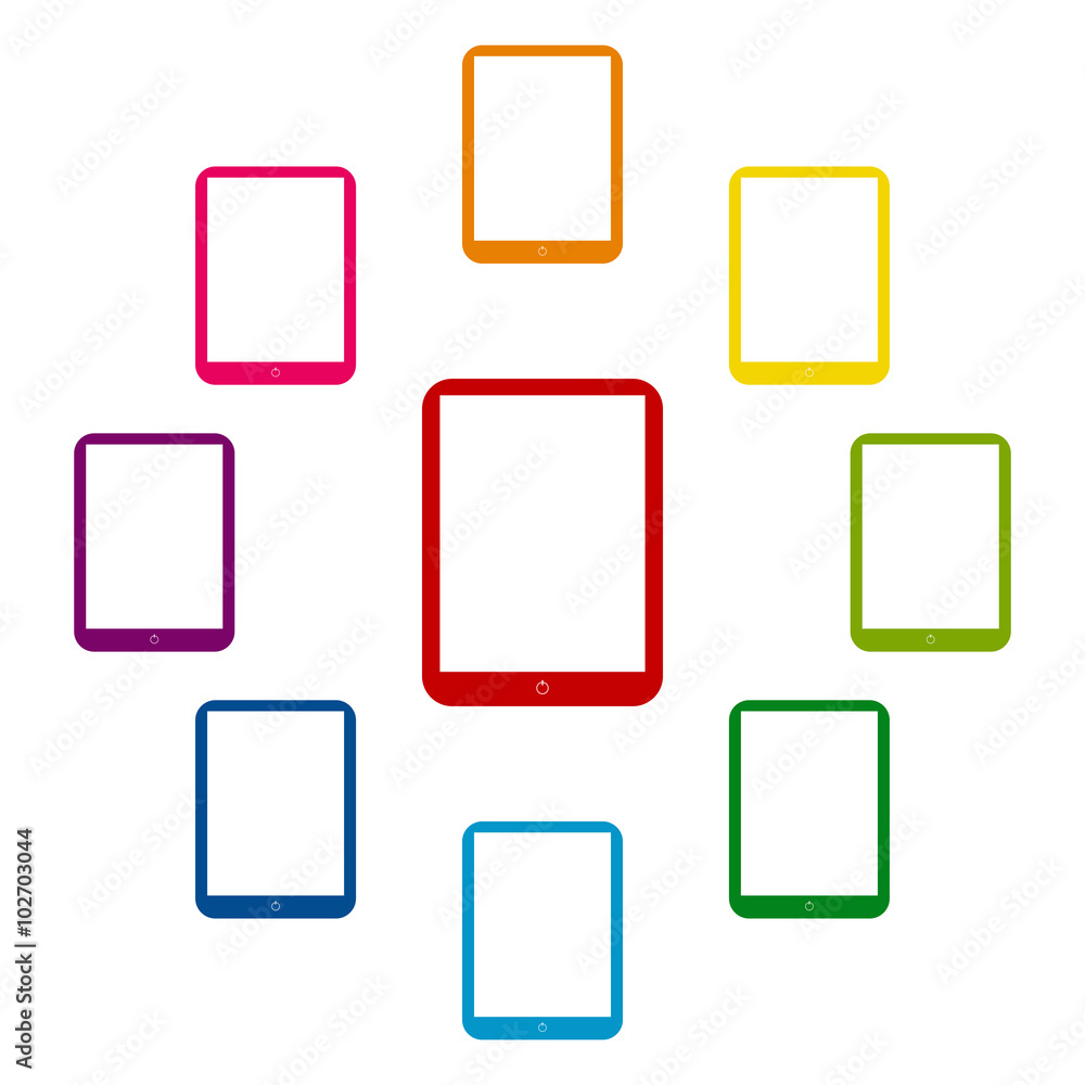 Colorfull icons set Colorfull icons set