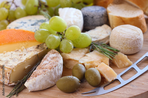 Various types of cheese photo