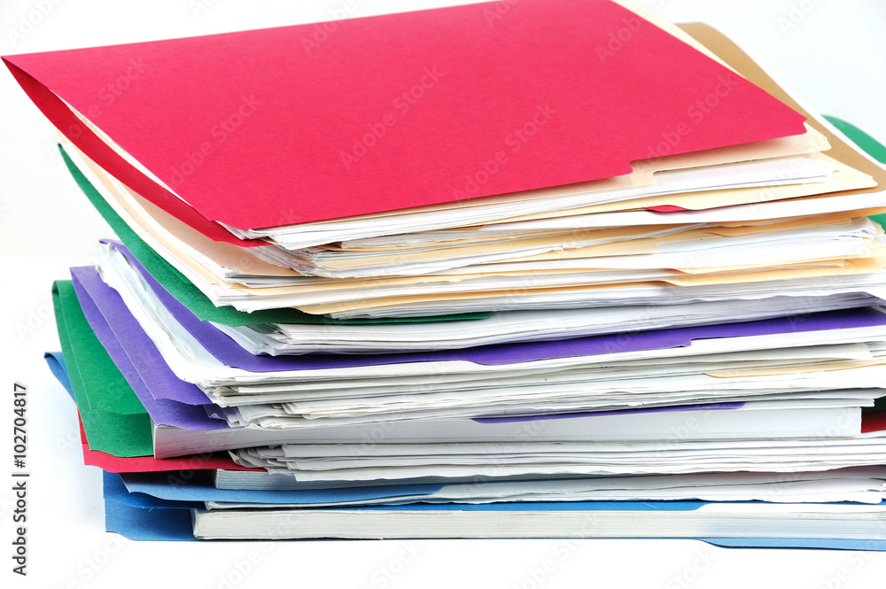stacking documents and folders stacking documents and folders