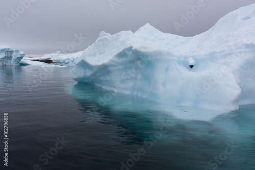 An iceberg in Antarctica.