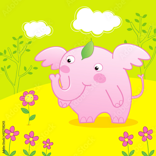 pink baby elephant