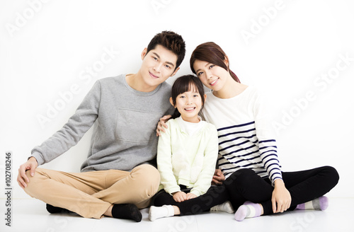 Happy Attractive Young Family Portrait