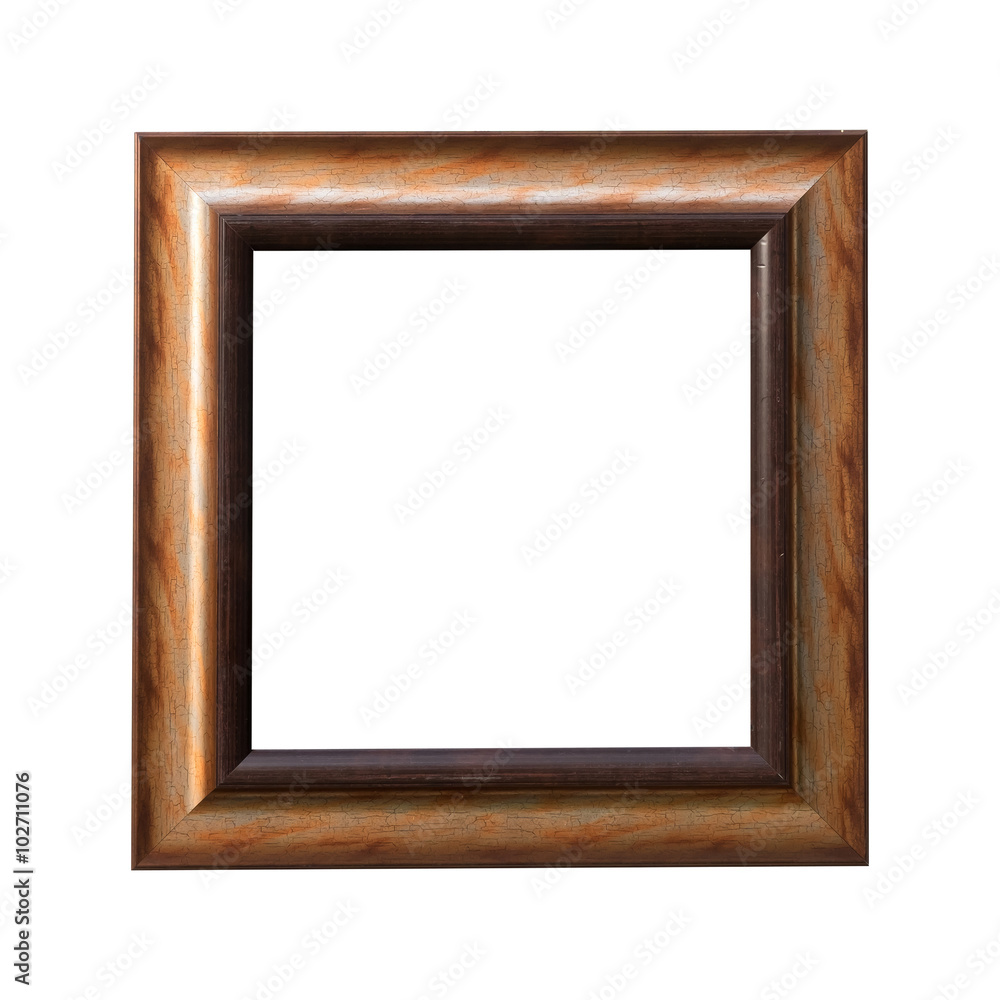 Wood frame isolated on white Wood frame isolated on white