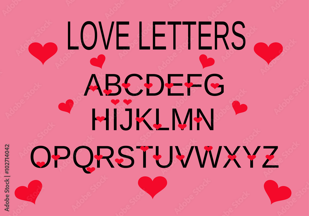 love letters vector