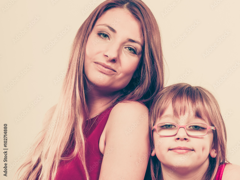 Happy family. Mum and daughter. Happy family. Mum and daughter.