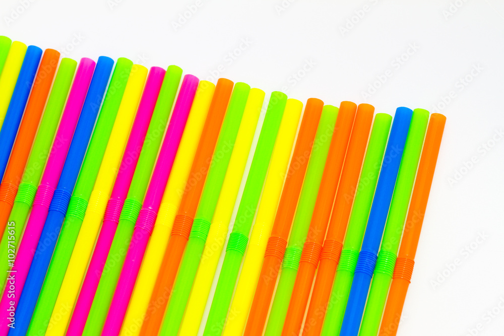 Viele bunte Trinkhalme Viele bunte Trinkhalme