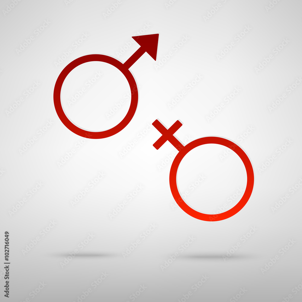 Red icon with shadow Red icon with shadow