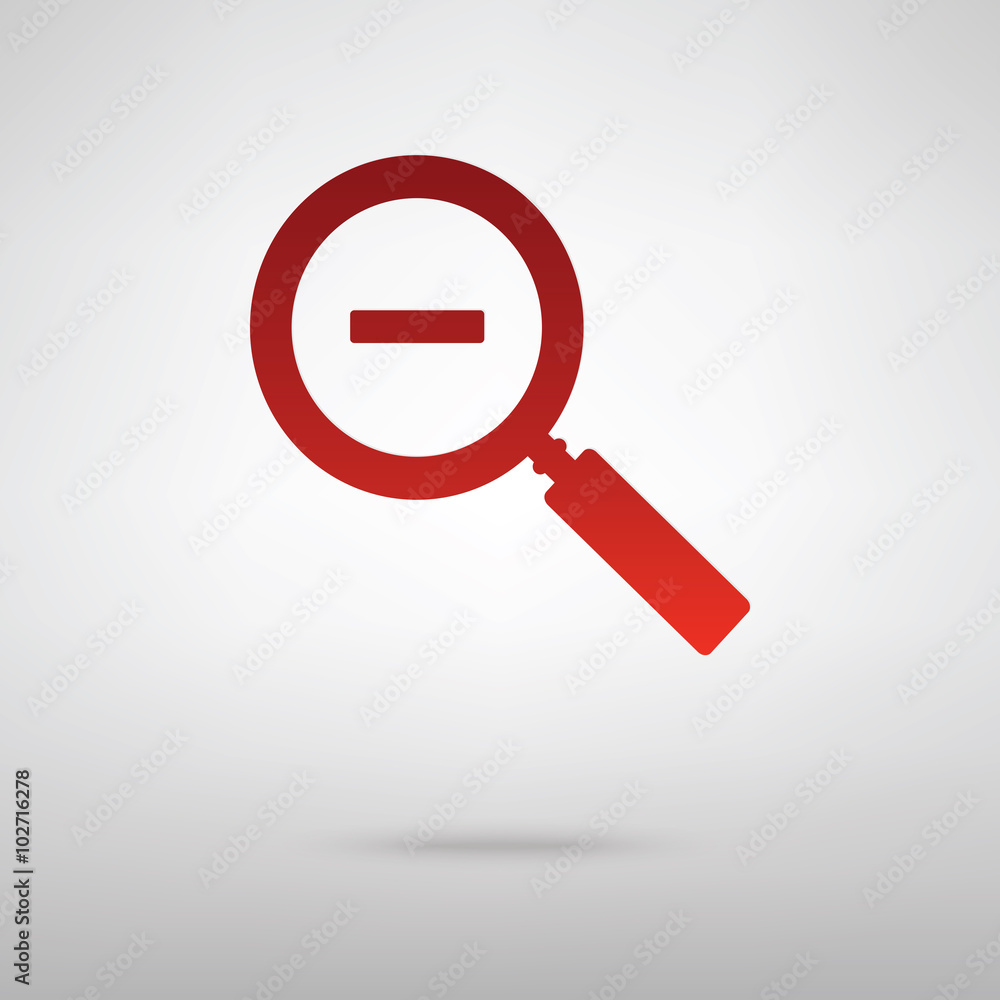 Red icon with shadow Red icon with shadow