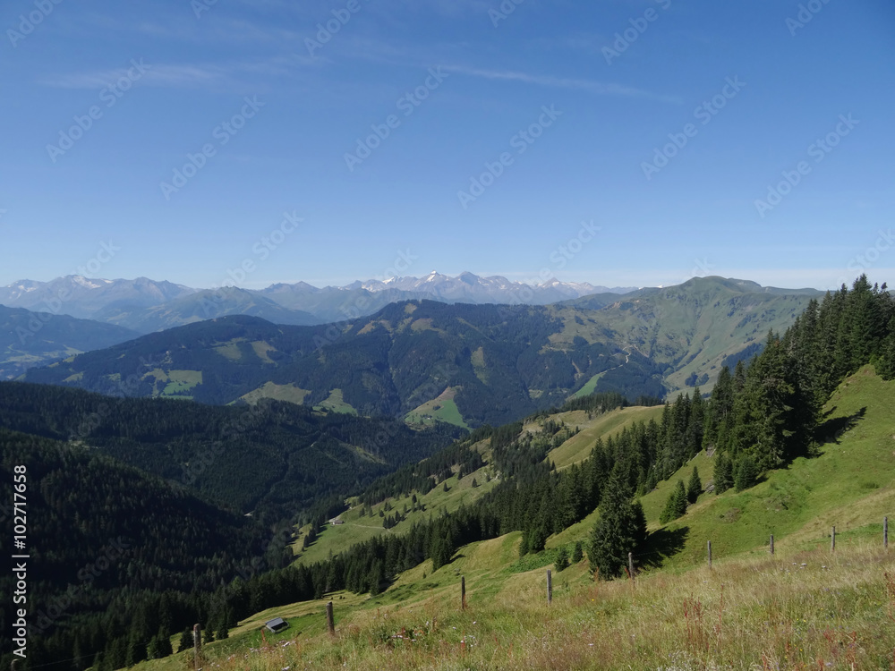 Fototapeta premium View from Sonnberg, Berchtesgadener Alp, Salzburgland, Austria