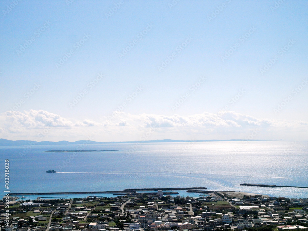 View from Mt.Gusuku,Ieshima／Okinawa Prefecture 