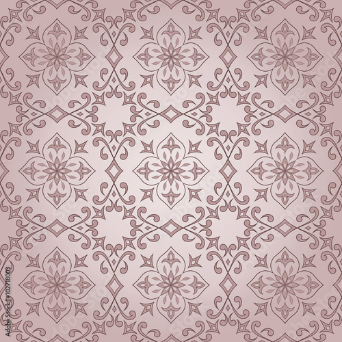 Vintage seamless brown lace texture.