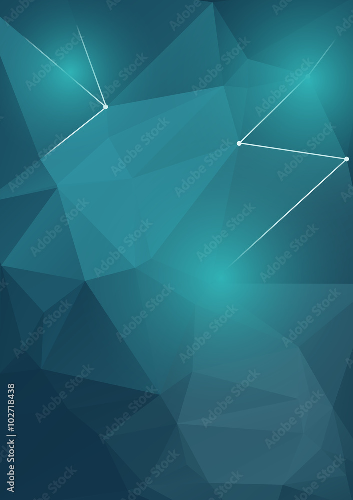 Fototapeta premium nowoczesny kształt geometryczny streszczenie tło zielony kolor planu