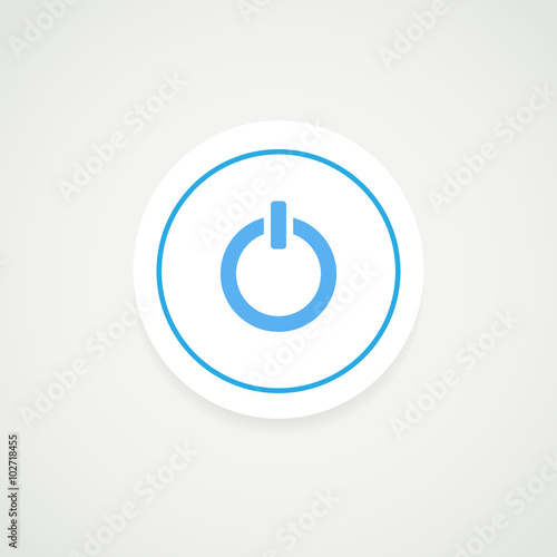Power button. Vector