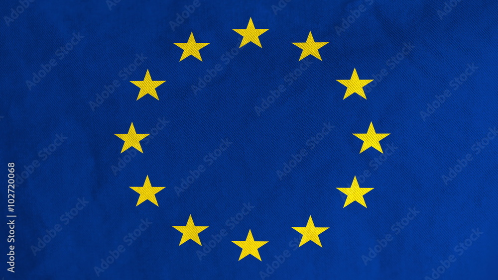 European Union flag waving in the wind (full frame footage in 4K UHD resolution). European Union flag waving in the wind (full frame footage in 4K UHD resolution).