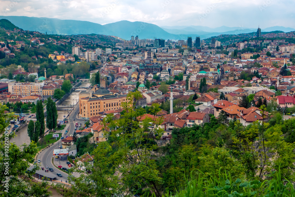 Sarajevo, capital of Bosnia and Herzegovina