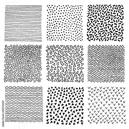 Hand Drawn Patterns Set