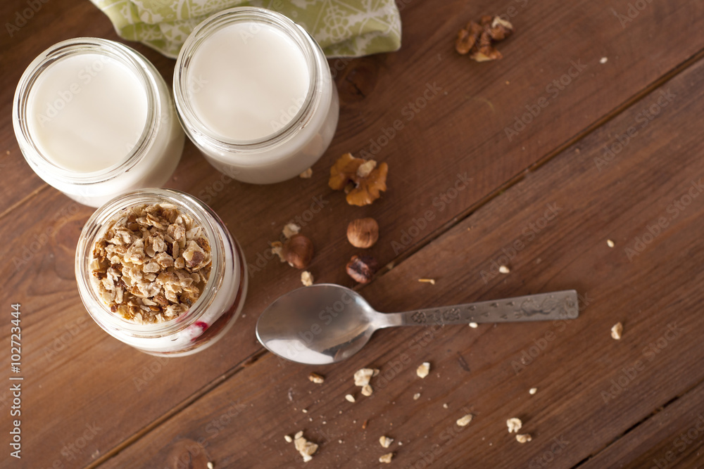 yoghurt and granola yoghurt and granola