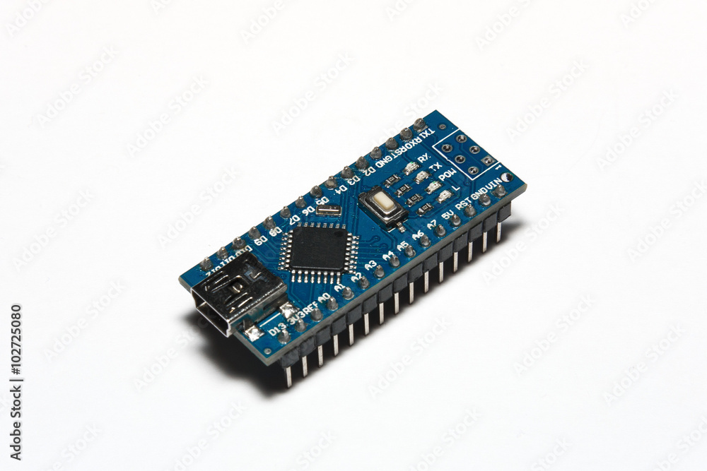 nano board in perspective on white background nano board in perspective on white background