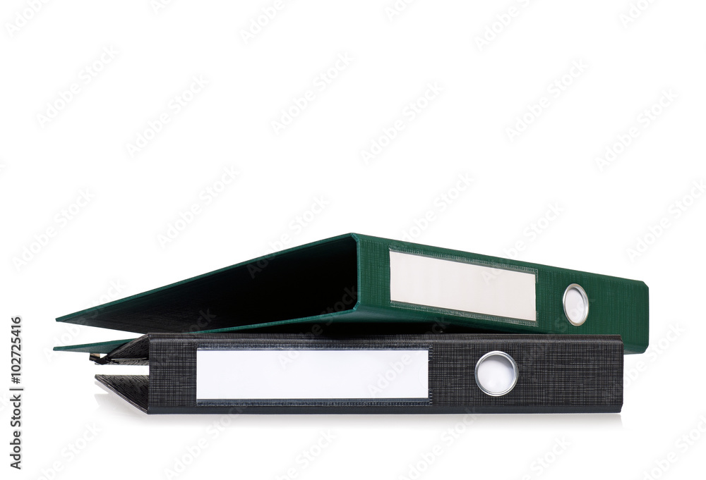 Two file folders Two file folders