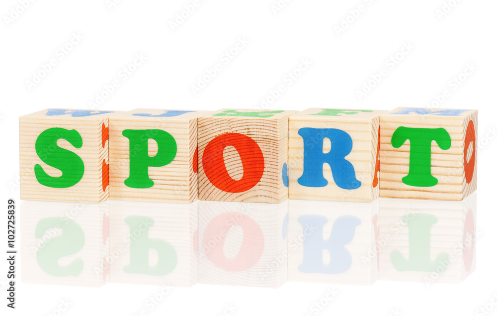 Wooden сubes with letters Wooden сubes with letters