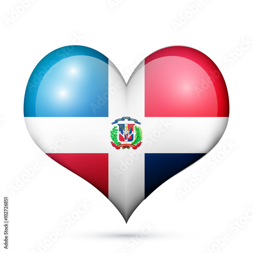 Dominican Republic Heart flag icon Free Download Dominican Republic Heart flag icon - GFXLoad