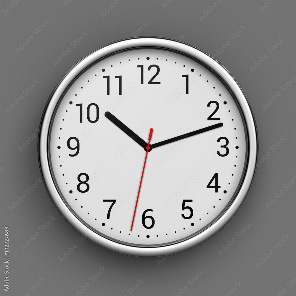 Clock on wall Clock on wall