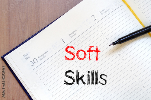 Wallpaper Mural Soft skills write on notebook Torontodigital.ca