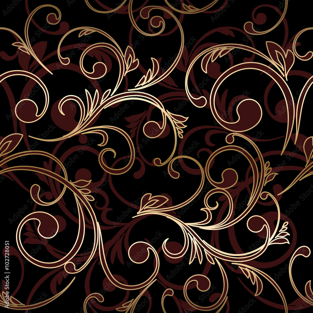 Damask seamless floral pattern. Royal wallpaper. Damask seamless floral pattern. Royal wallpaper.