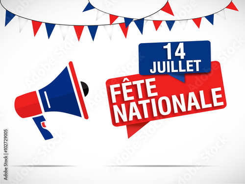 mégaphone : 14 juillet