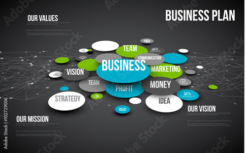 Business infographic diagram