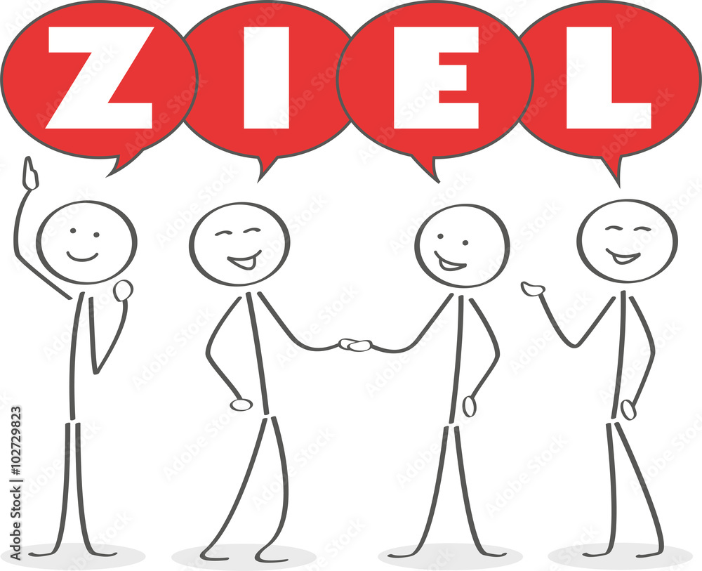 Zielbesprechung bei den Strichmännchen Zielbesprechung bei den Strichmännchen