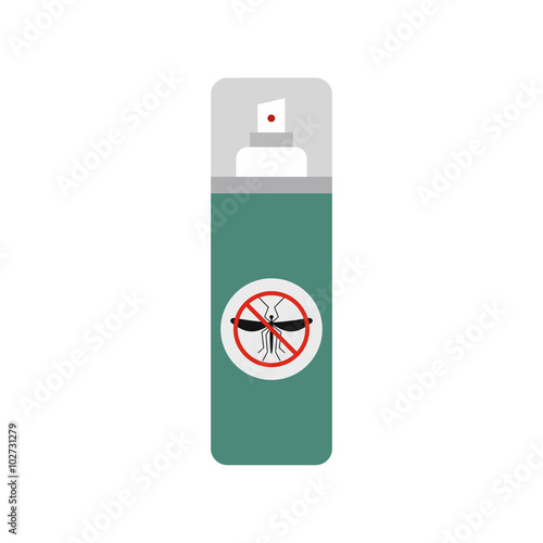 Mosquito spray flat icon