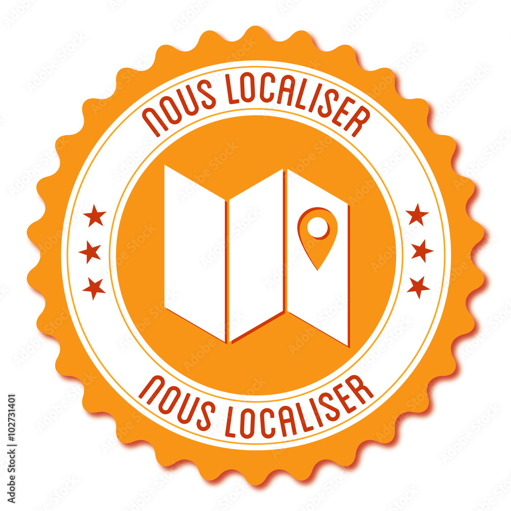 Logo nous localiser. Stock Vector | Adobe Stock