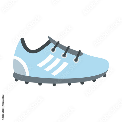 Soccer shoes flat icon 