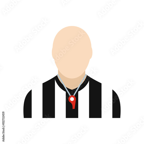 Referee flat icon