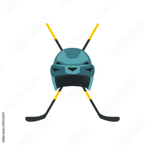 Two crossed hockey sticks icon