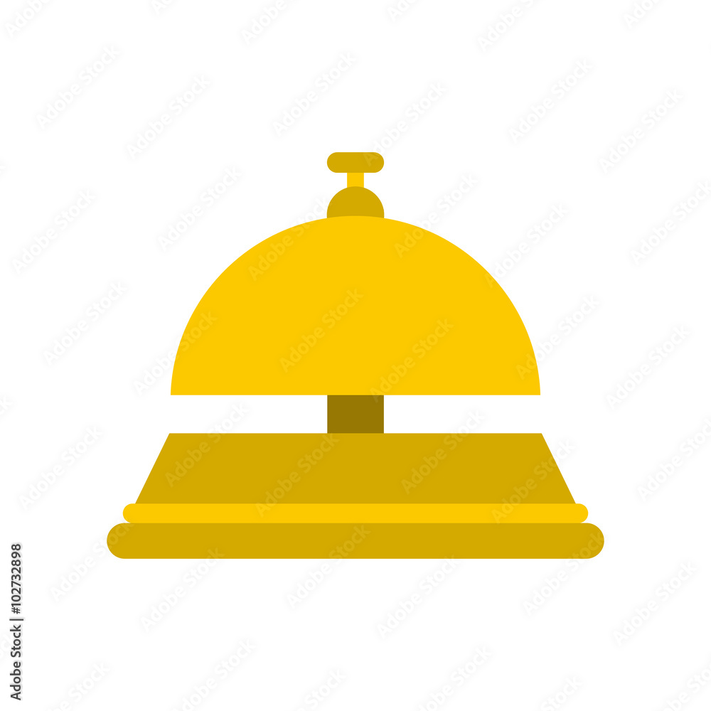 Reception bell flat icon Reception bell flat icon