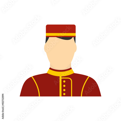 Hotel bellman flat icon