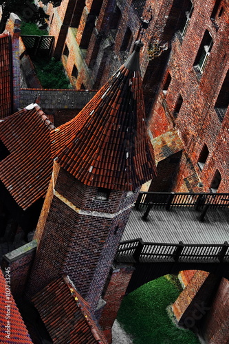 Obraz na płótnie Zamek krzyżacki w Malborku w salonie