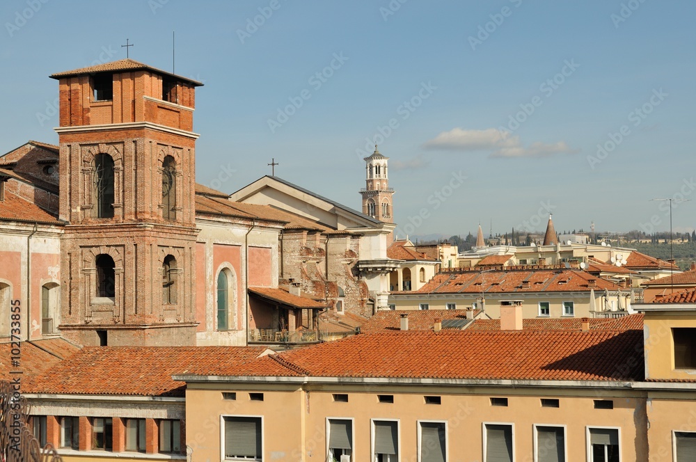 Fototapeta premium verona blick auf die stadt vom arena